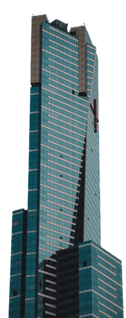 blue skyscraper